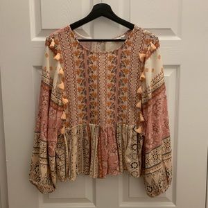American Eagle Outfitters embroidered blouse